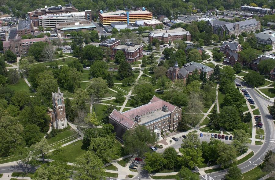 east lansing aerial photo